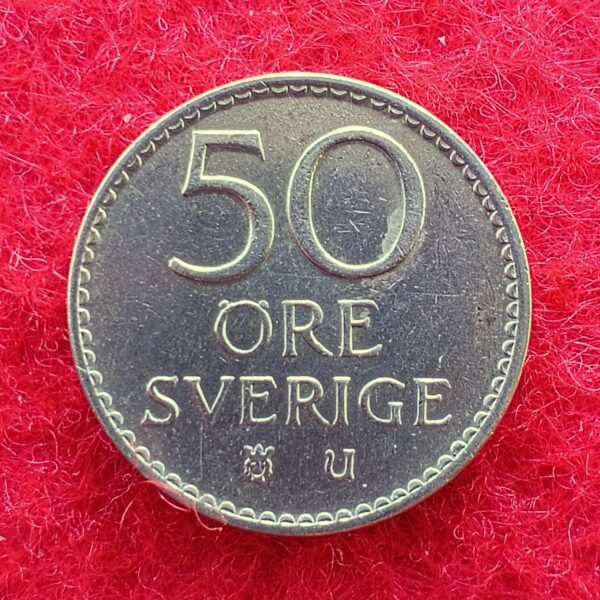 Sweden 50 Ore - Gustaf VI Adolf 1965 Coin