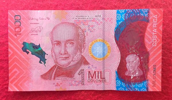 Costa Rica 1000 Colones 2019 Polymer Banknote - Image 2
