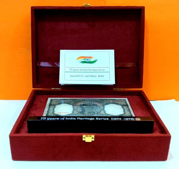 75 Years of India Heritage Series – 10000 Rupees Souvenirs Note Vip Box - Image 2