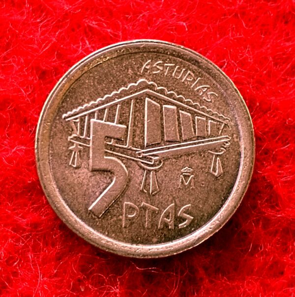 Spain 5 Pesetas Asturias 1995 Commemorative Issue Coin