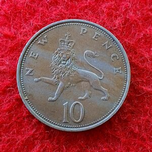 United Kingdom (UK) 10 New Pence - Elizabeth II 2nd portrait 1971 Coin