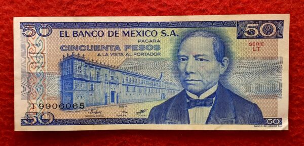 Mexico 50 Pesos Benito Juarez 1981 Banknote