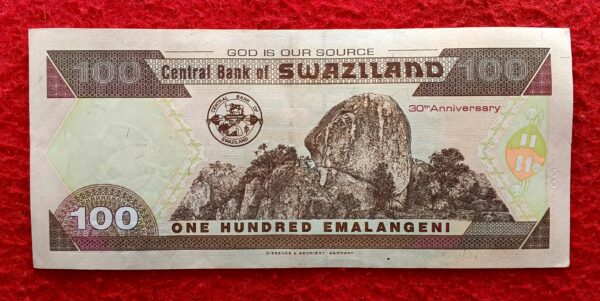 Kingdom of Swaziland 100 Emalangeni 2004 Banknote - Image 2