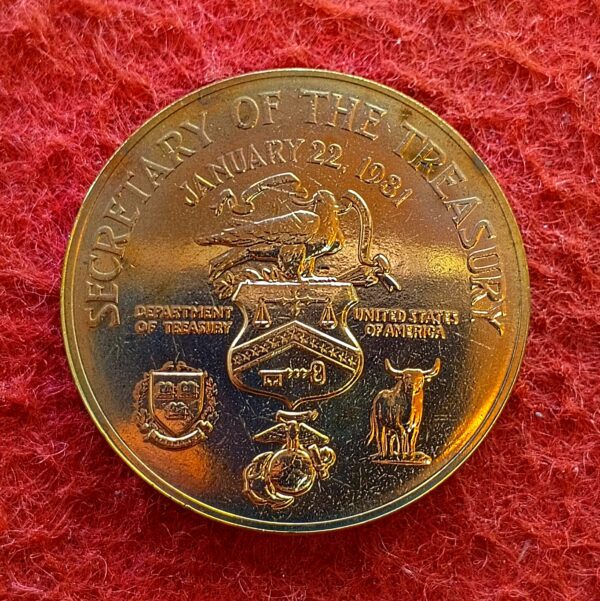 United States (USA) Medallion - Donald T Regan Secretary of The Treasury