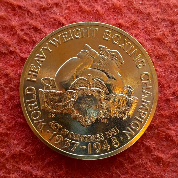 United States (USA) Medallion - Joe Louis 1914 -1981 World Heavyweight Boxing Champion - Image 2