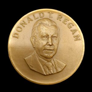 United States (USA) Large Size Medal - Donald T. Regan Secretary of Treasury 1981 (190 mm)