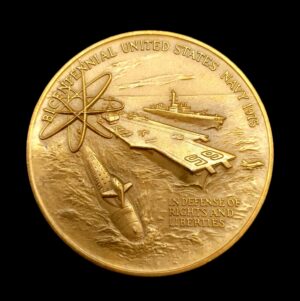 United States (USA) Large Size Medal – Bicentennial United States Navy 1975 (190 mm)