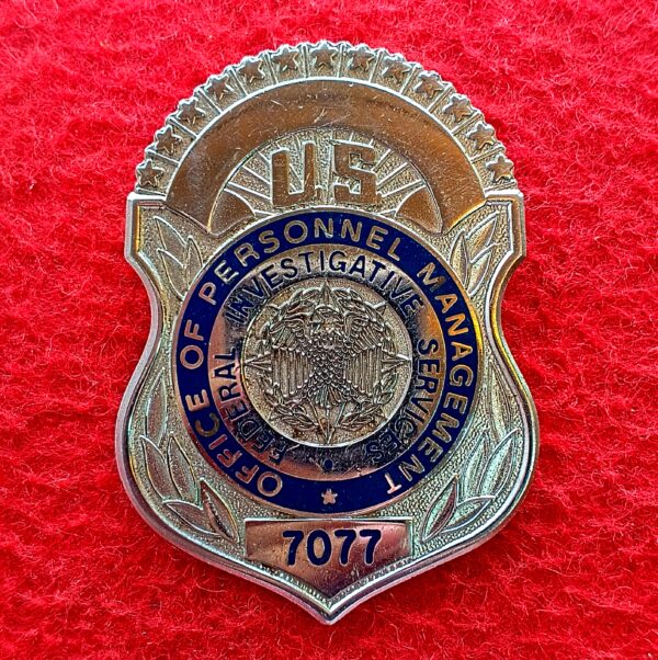 U.S. Office of Personnel Management Investigator Badge Federal Investigative Services Badge OPM Badge O.P.M. badge FIS. F.I.S. Police Badge