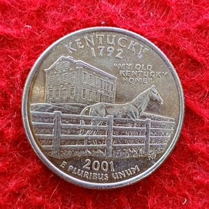 United States (USA) 1/4 Dollar Washington Quarter Kentucky 2001 Coin