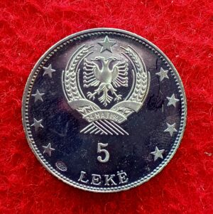 Albania 5 Leke League of Lezhe 1968 Silver Coin