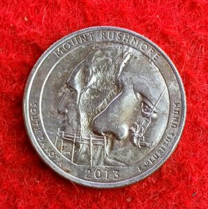 United States (USA) 1/4 Dollar "Washington Quarter" Mount Rushmore, South 2013 Coin P (Mint of Philadelphia)
