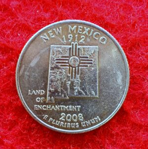 United States (USA) 1/4 Dollar "Washington Quarter" New Mexico 2008 coin
