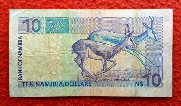 Namibia 10 Dollars 1993 Banknote - Image 2