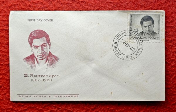 FDC - 1962 Srinivasa Ramanujan (Bombay)