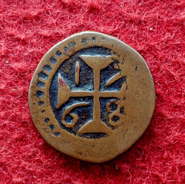 India Portuguese 1/2 Atia Jose I Dio 1768 D-O Coin