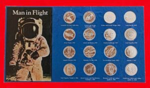 Man in Flight Shell Tokens - Complete Set of 16