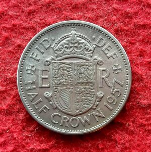 United Kingdom (UK) 1/2 Crown - Elizabeth II 1957 Coin