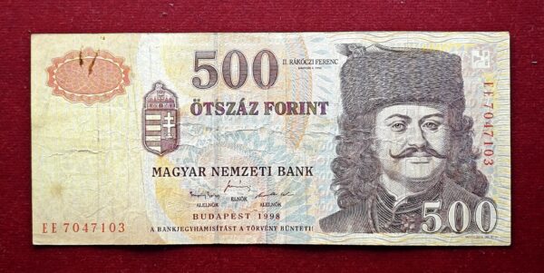 Hungary 500 Forint Prince Ferenc Rakoczi II 1998 Banknote