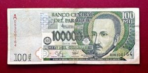 Paraguay 100000 Guaranies 1998 Banknote