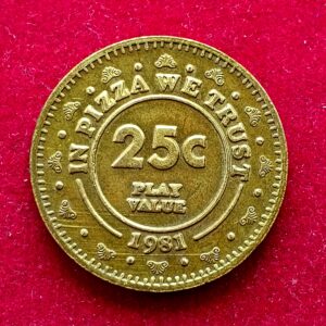 United States (USA) 25 Cents - Chuck E. Cheese Smile America 1981 Token