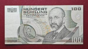 Austria 100 Schilling Eugen Von Bohm-Bawerk 1984 Banknote