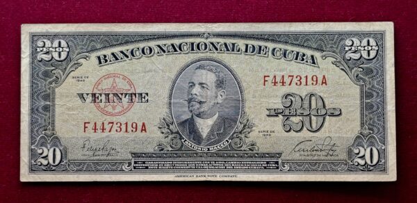 Cuba 20 Pesos 1949 Banknote