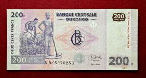 Democratic Republic of the Congo 200 Francs 2022 Banknote 