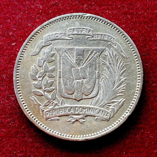 Dominican Republic 25 Centavos Head of Indian Woman ("Liberty") 1967 Coin