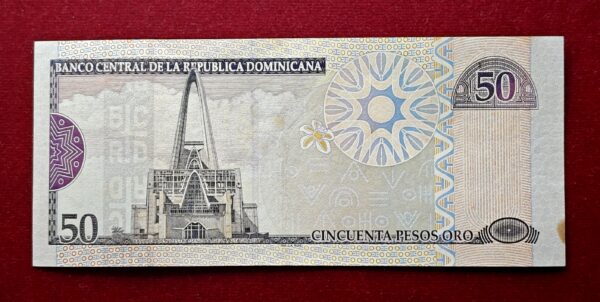 Dominican Republic 50 Pesos Oro 2006 Banknote - Image 2