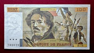 France 100 Francs - Delacroix 1979 Banknote