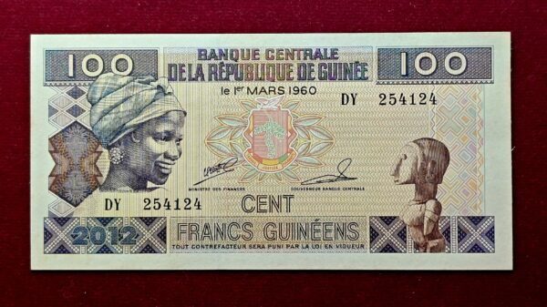Guinea 100 Francs Guineens 2012 Banknote 