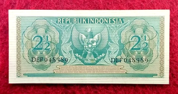 Indonesia 2½ Rupiah 1956 Banknote - Image 2