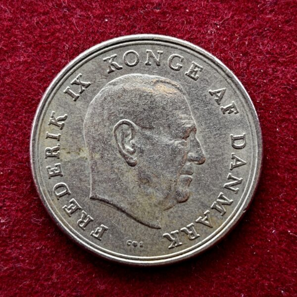 Denmark 1 Krone - Frederik IX 1963 Coin - Image 2