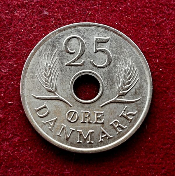 Denmark 25 Ore 1972 Coin