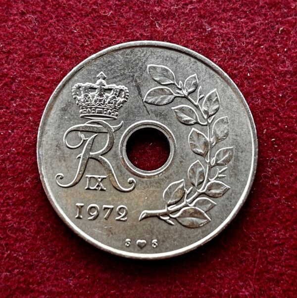 Denmark 25 Ore 1972 Coin - Image 2