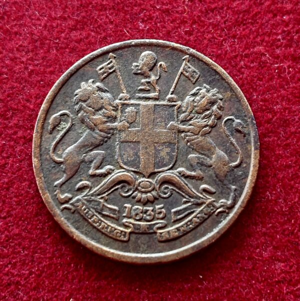 East India Company (British India) 1/12 Anna 1835 Coin - Image 2
