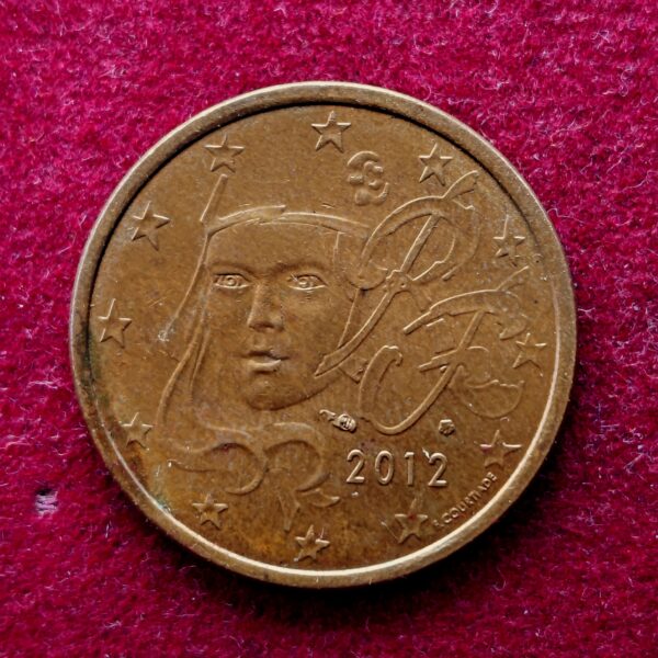 France 5 Euro Cent Feminine Marianne 2012 Coin