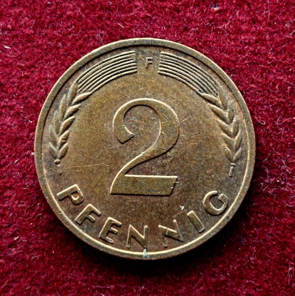 Germany 2 Pfennig 1968 Coin