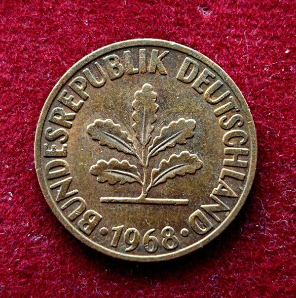 Germany 2 Pfennig 1968 Coin - Image 2