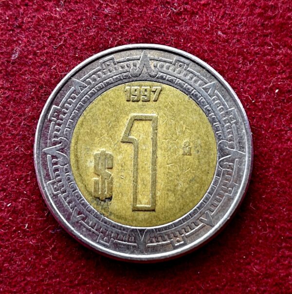 Mexico 1 Peso 1997 Coin 