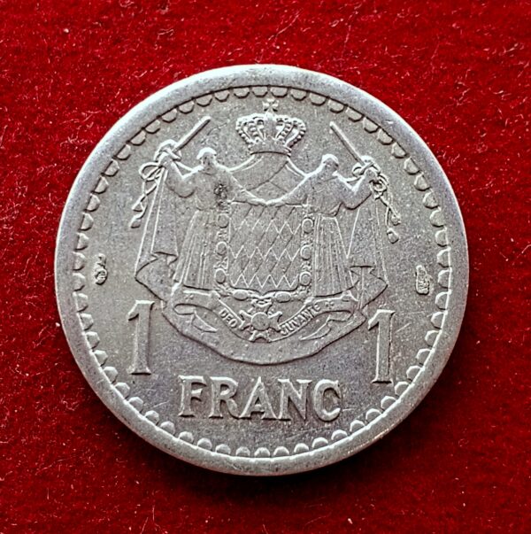 Monaco 1 Franc - Louis II 1943 Coin