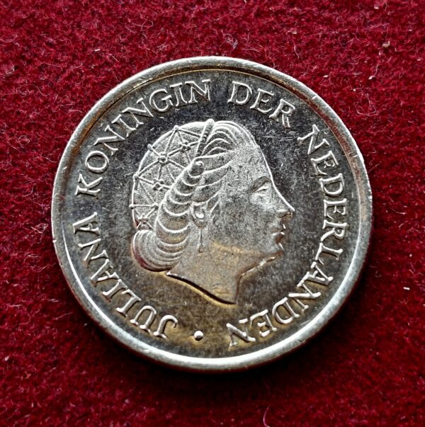 Netherlands 25 Cents Juliana 1980 Coin - Image 2