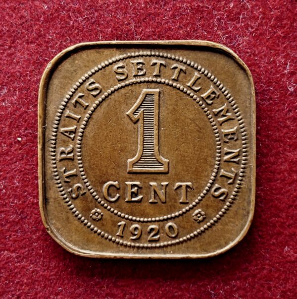 Straits Settlements (British Malaysia) 1 Cent - George V 1920 Coin