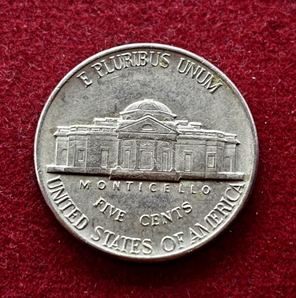United States (USA) 5 Cents "Jefferson Nickel" 1st portrait 1982 Coin - Image 2