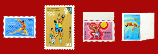 1984 XXIII Olympic Games Los Angeles Set Of 4 Stamps