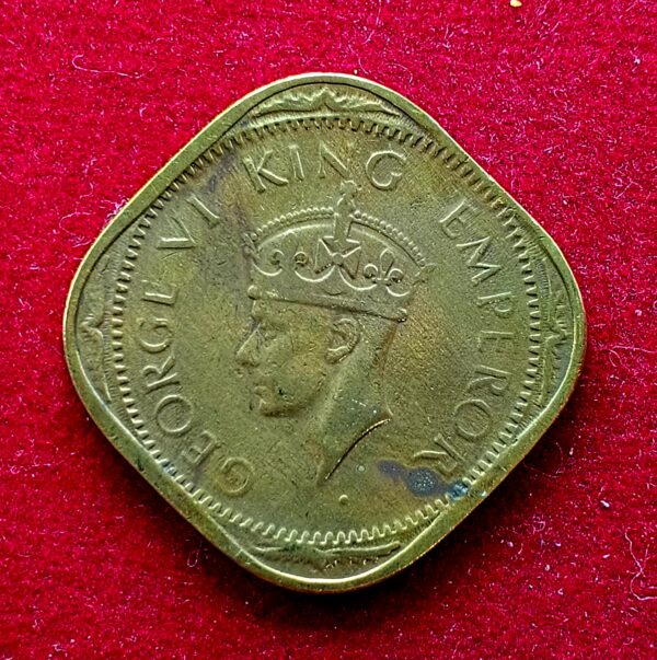 British India 2 Annas - George VI 1943 Coin - Image 2