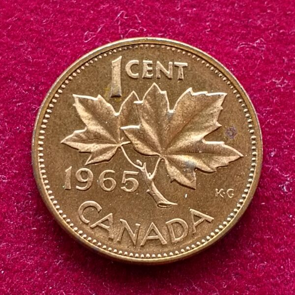 Canada 1 Cent - Queen Elizabeth II 2nd portrait 1965 Coin