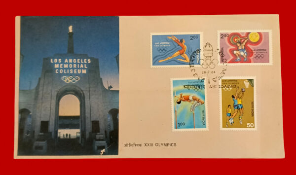 FDC -1984 XXIII Olympic Games Los Angeles Set Of 4v