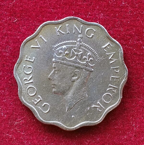British India 1 Anna George VI 1946 Coin (Calcutta Mint) - Image 2