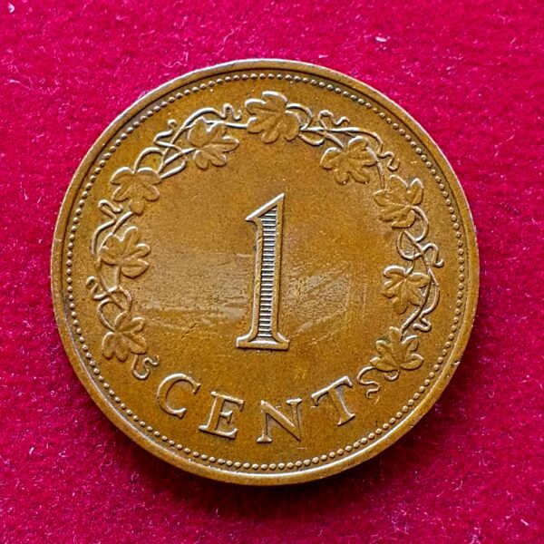 Malta 1 Cent The George Cross 1977 Coin